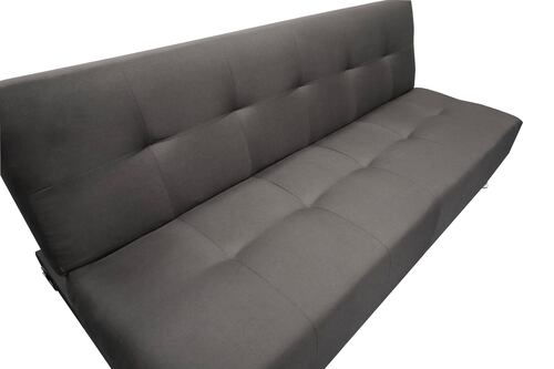 Sofa Cama Vegas Lino Negro, El Bazar Store, Reclinable 3 posiciones.
