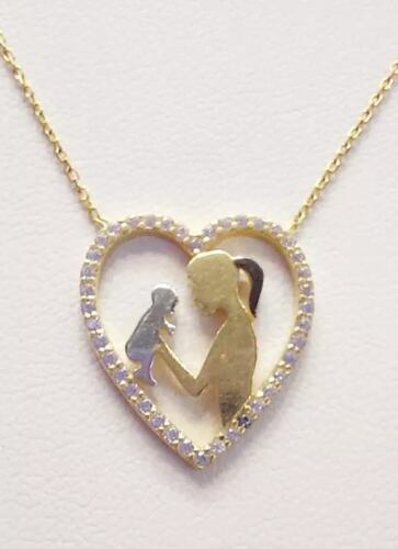 Gargantilla Corazon Mama Oro 14k. +obsequio