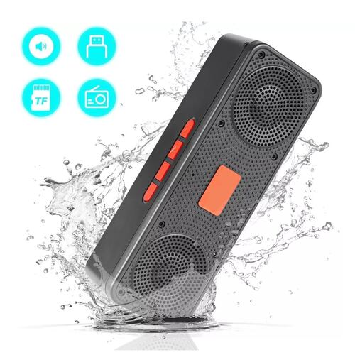 Bocinas Sonido Bluetooth 5.0 Subwoofer Altavoces Portátiles Rojo