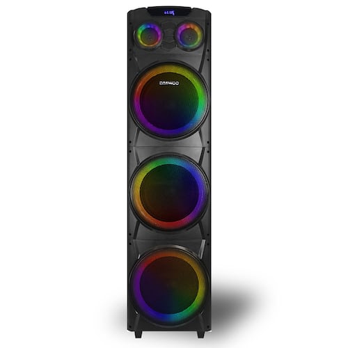Daewoo Torre De Sonido Bafle Bluetooth Bocina Portátil 10" Luz Led DW-2022