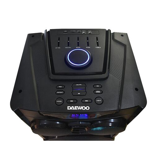Daewoo Torre De Sonido Bafle Bluetooth Bocina Portátil 10" Luz Led DW-2022