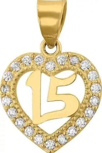 Juego Anillo Rubi Y Collar Xv Años Corazon Oro 10 K + Obsequ.