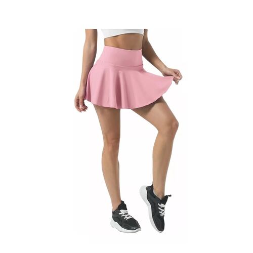 Falda De Tenis Deportiva De Yoga 2 Es 1 Pantalones Cortos Rosa L