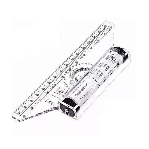 Multi Regla Rodante 15cm De Dibujo Rolling Roller Profesiona