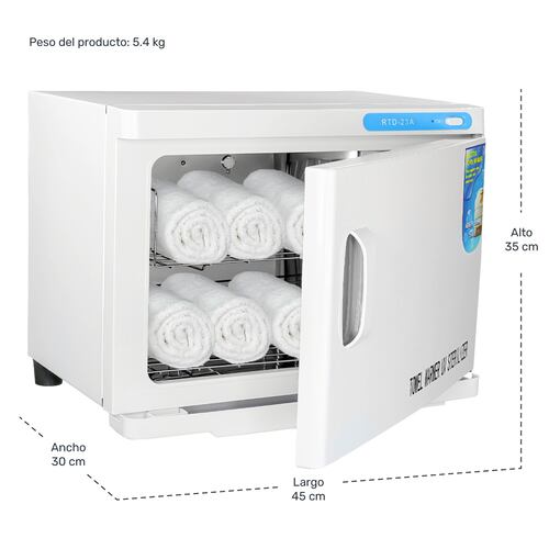 Calentador Esterilizador Toallas Luz Uv Estetica Spa