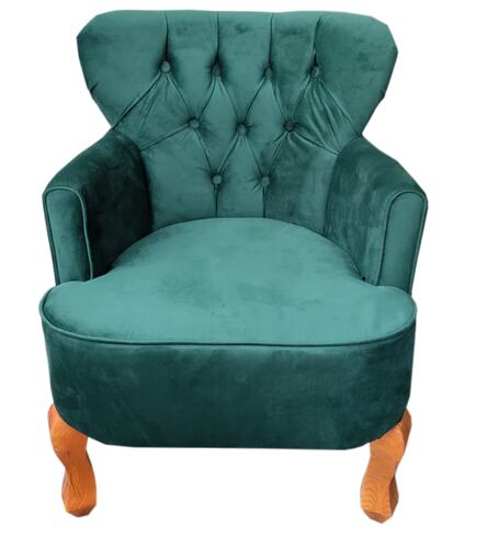 Sillón Capitone Individual Retro Vintage 100% Artesanal Madera Pino Artesanía Nacional.