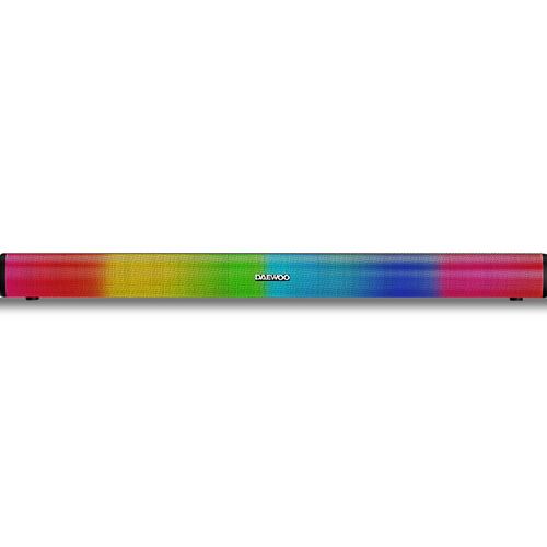 Barra De Sonido Daewoo Bocina Inalámbrica Bluetooth 32" Con Luces Led Unlimited 20w Rms DW3291