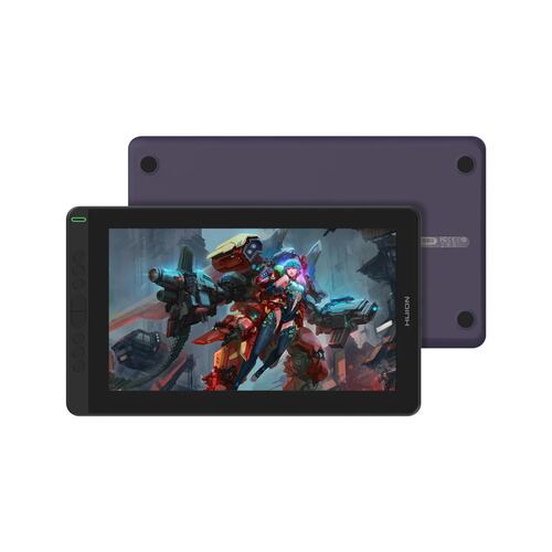 Tableta Digitalizadora Monitor Huion Kamvas 13 con soporte Morada