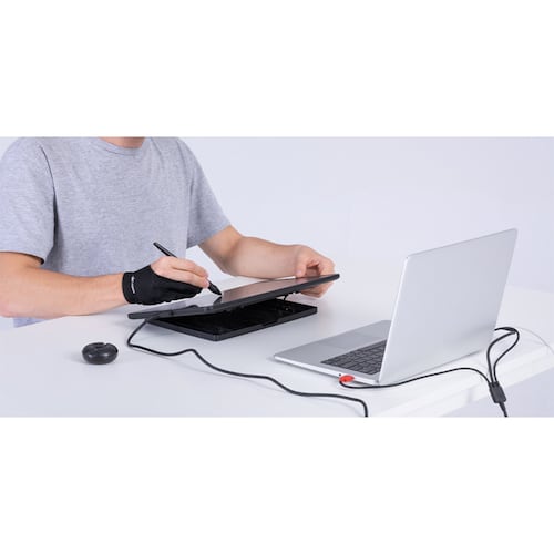 Tableta Digitalizadora Monitor Huion Kamvas 13 con soporte Morada