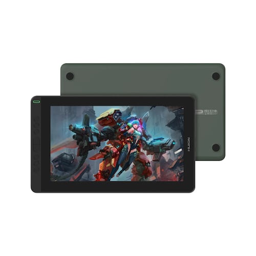 Tableta Digitalizadora Monitor Huion Kamvas 13 con soporte Verde