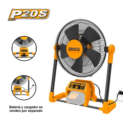 Ventilador 30cm Inalambrico Alambrico Ingco UCFALI2001 3 vel