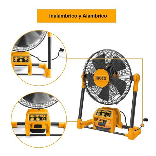 Ventilador 30cm Inalambrico Alambrico Ingco UCFALI2001 3 vel
