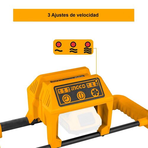 Ventilador 30cm Inalambrico Alambrico Ingco UCFALI2001 3 vel