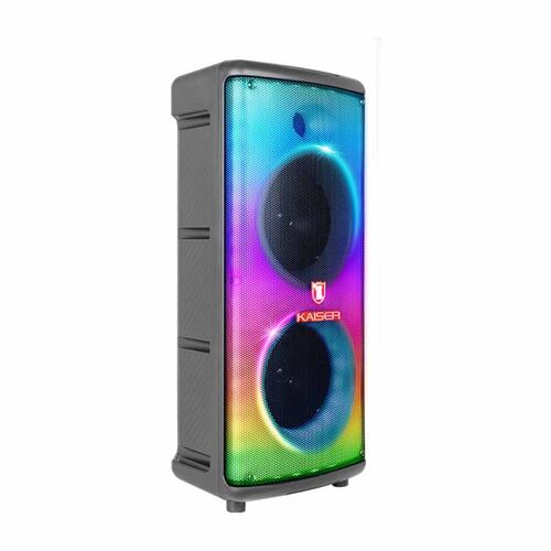 Bafle Recargable Kaiser KSW-2066 2X6.5" Luz Flama 30W RMS ALBY7*