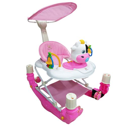 Andadera Mecedora de Vaca Semilujo Babytek TEK-101 Rosa