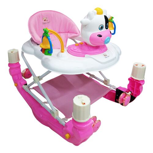 Andadera Mecedora de Vaca Semilujo Babytek TEK-101 Rosa