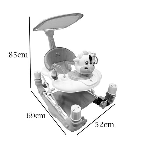 Andadera Mecedora de Vaca Semilujo Babytek TEK-101 Rosa