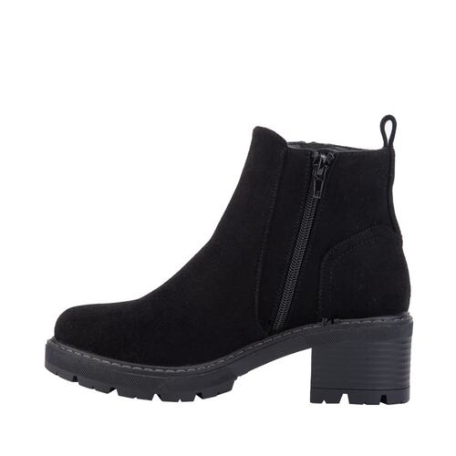 Motobota de mujer color negro, marca Tierra Bendita, con suela track, mod. 1085338