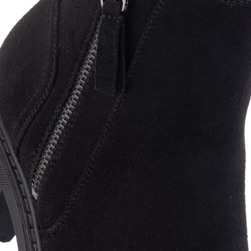 Motobota de mujer color negro, marca Tierra Bendita, con suela track, mod. 1085338