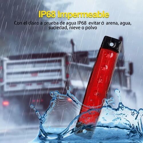 Luces Led Laterales De Rojo Para Camión Remolque 30 Piezas