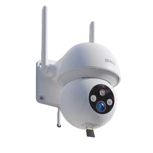 Cámaras De Seguridad Wifi Exterior Con Alarma Alexa 2k 3mp blanco