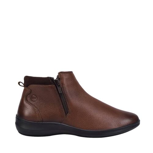Botas marca Flexi con doble cierre, color café, mod. 943466