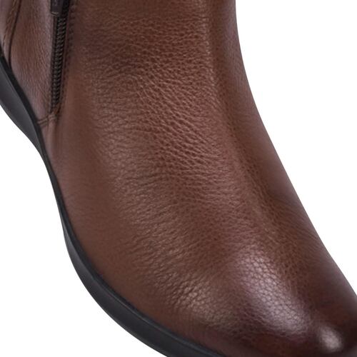 Botas marca Flexi con doble cierre, color café, mod. 943466