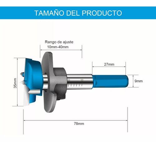Guía De Perforación De Bisagra Para Taladros De Madera 