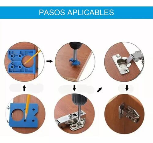 Guía De Perforación De Bisagra Para Taladros De Madera 