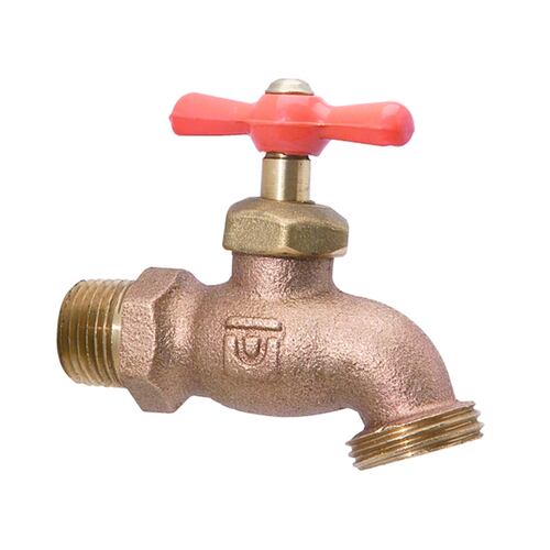 Llave Jardin 1/2 Semicompacta Bronce Urrea Plomeria 19N.13