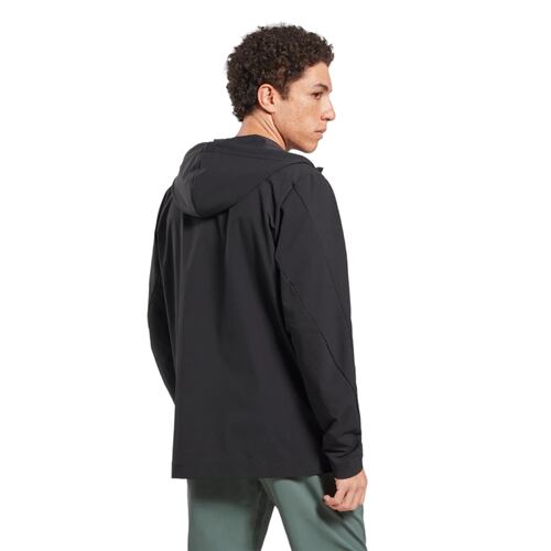 CHAMARRA REEBOK HOMBRE NEGRO REEBOK WOVEN FZ HR6162.