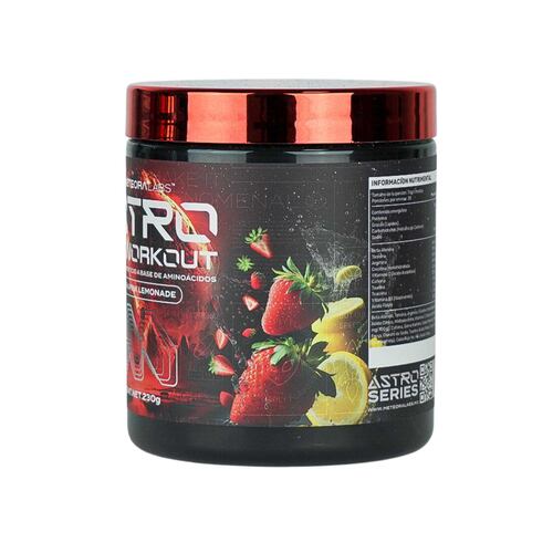 METEORA LABS | Astro Pre work-out | Pre-entrenador | Suplemento Alimenticio en Polvo para preparar Bebidas Energéticas | 30 porciones por envase | Sabor Pink Limonade