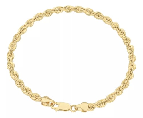 Pulsera Torsal 18 Cm X 4 Mm Oro De 10 Kilates + Obsequio.