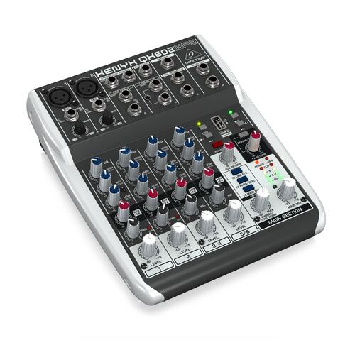  Mezcladora Análoga BEHRINGER Xenyx QX602MP3 C/ Efectos.