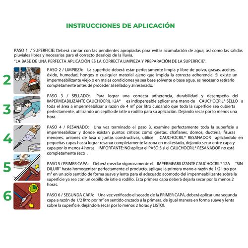 Galón Impermeabilizante 12 Años 4L Blanco Caucho Cauchocril