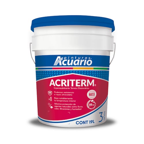 Impermeabilizante 3 Años 19L Blanco Acriterm Acuario Im76090