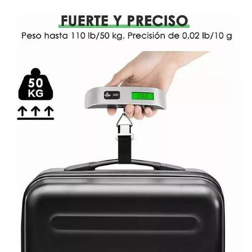 Báscula De Equipaje Maleta Digital Portátil Viaje Led 50kg