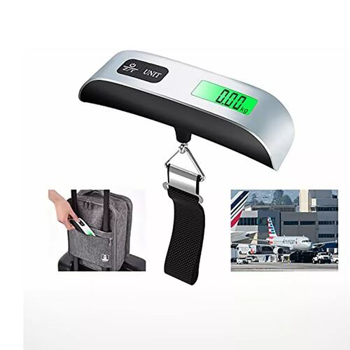 Báscula De Equipaje Maleta Digital Portátil Viaje Led 50kg