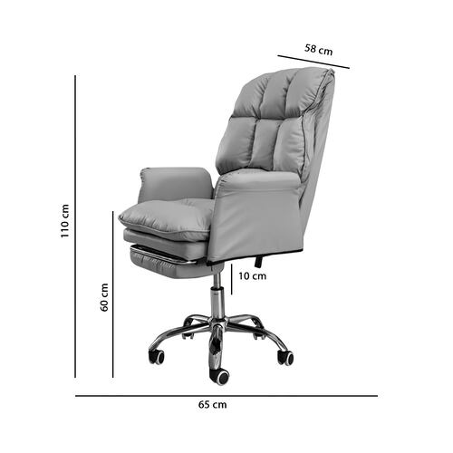 Silla de Escritorio Home Office Ajustable Ejecutiva Elegante Bossa Anderson.