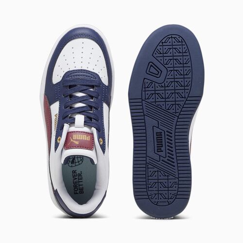 Tenis Casual Puma Caven 2.0 Jr Blanco/Azul Unisex 393837 03