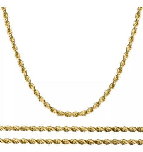 Set Torzal Cadena 60 Cm + Pulsera 18 Cm X 3 Mm Oro 14 K.