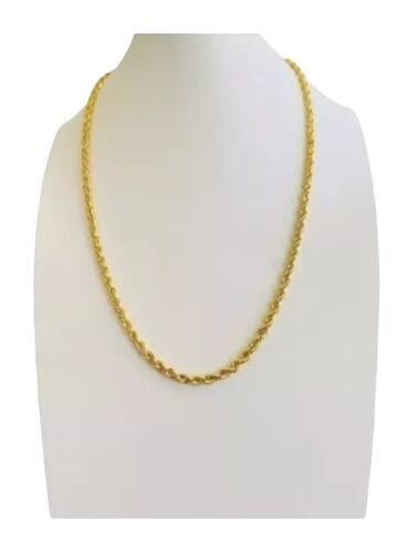 Set Torzal Cadena 55 Cm + Pulsera 21 Cm X 4 Mm Oro 14 K.