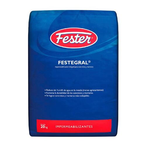 Aditivo Mejorar Concretos Morteros 20kg Fester Festergral
