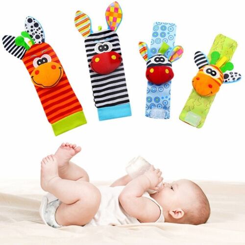 Sonajas Para Bebe Calcetines Juguete Estimulación Temprana 4 Estilo 1