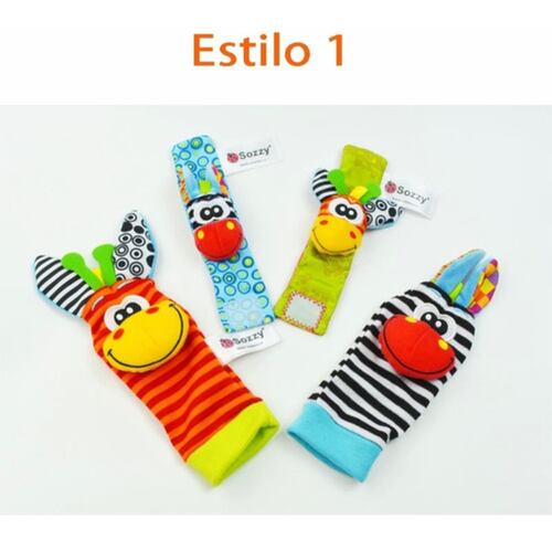 Sonajas Para Bebe Calcetines Juguete Estimulación Temprana 4 Estilo 1
