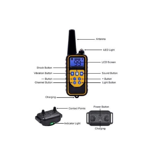 Collar De Adiestramiento De Perros Eléctrico Teledirigido