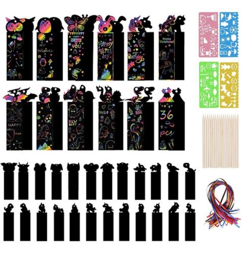 Kit De Libros Para Colorear Y Papel Multicolor Para Raspar
