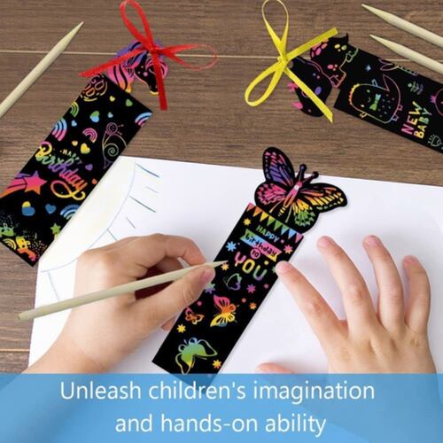 Kit De Libros Para Colorear Y Papel Multicolor Para Raspar