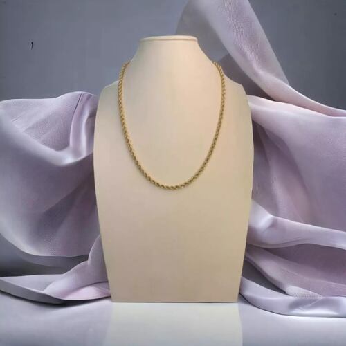 Set Torzal Cadena 65 Cm + Pulsera 21 Cm X 6 Mm Oro 10 K.