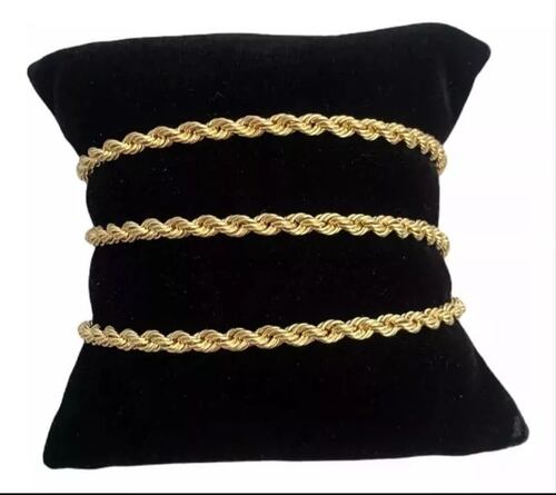 Set Torzal Cadena 65 Cm + Pulsera 21 Cm X 6 Mm Oro 10 K.